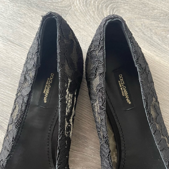 Dolce & Gabbana Floral Lace Flats - Picture 3 of 4